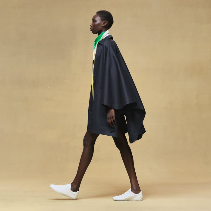 Bleu Noir Cape Coat