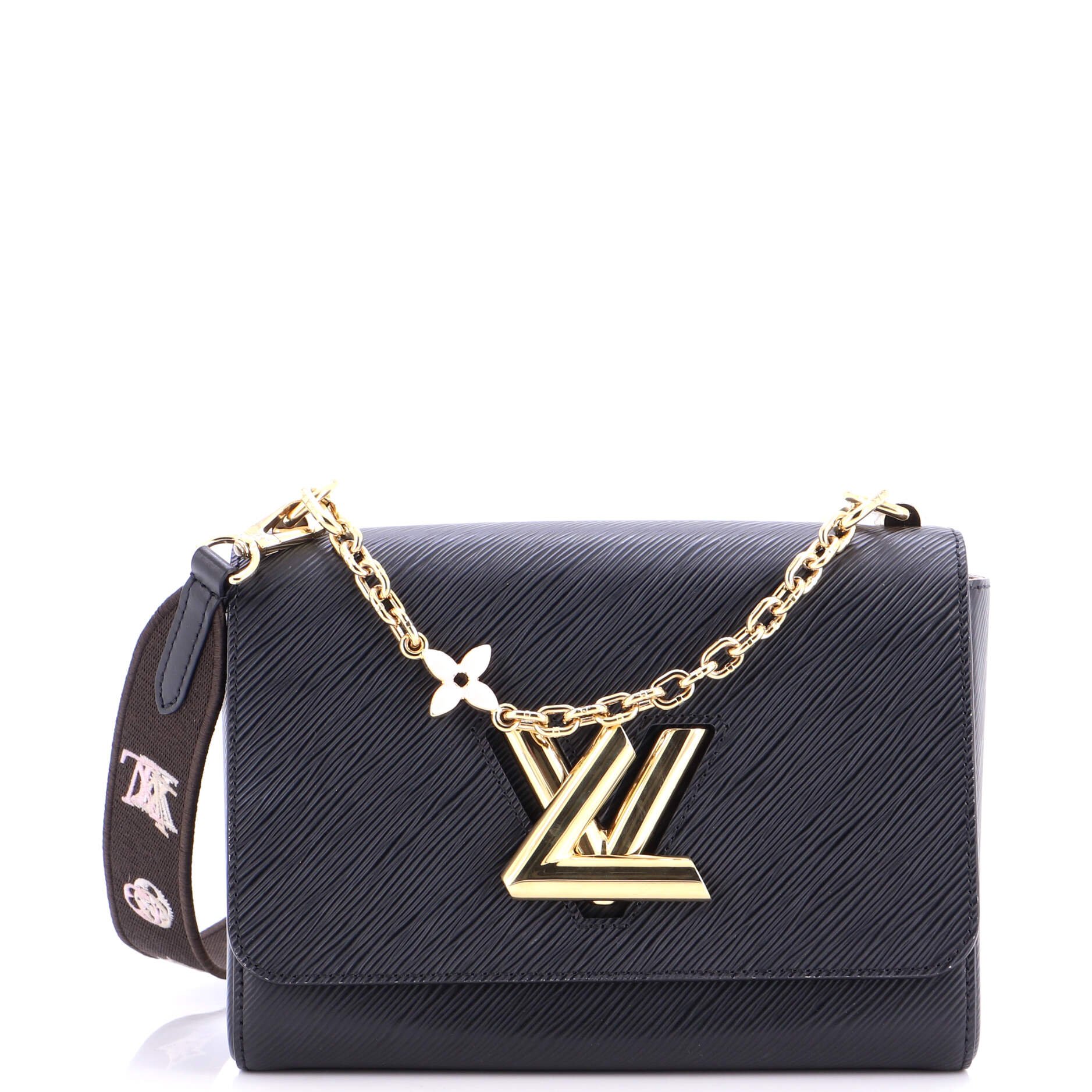Louis Vuitton Flower Chain Twist Convertible Handbag Epi Leather MM