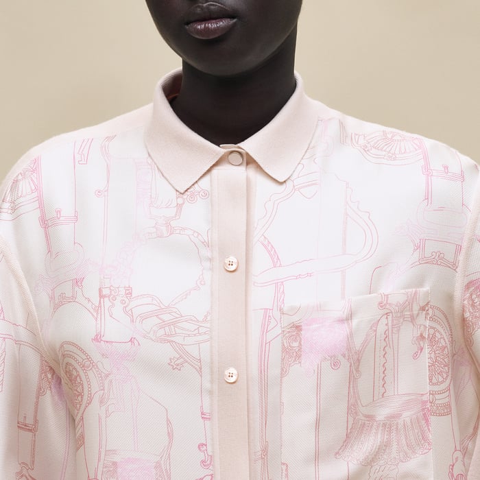 Rose Pétale "Etriers Remix" Overshirt