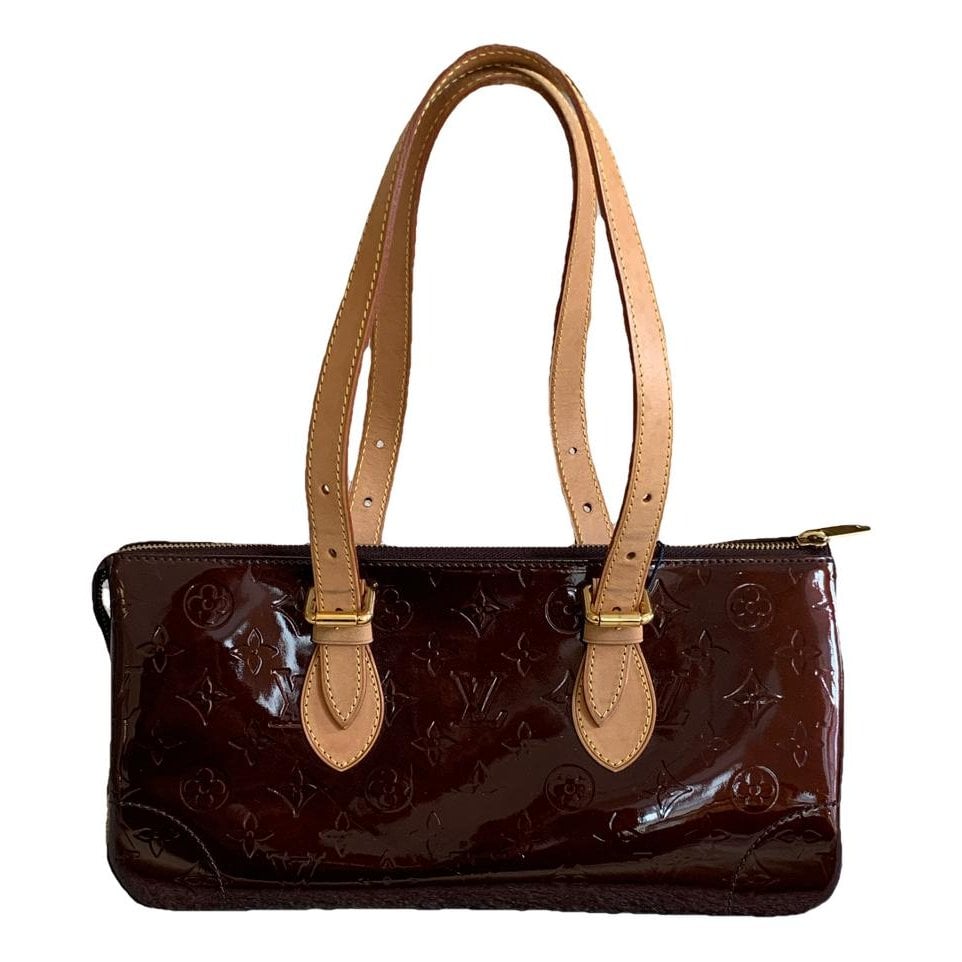 Rosewood leather handbag