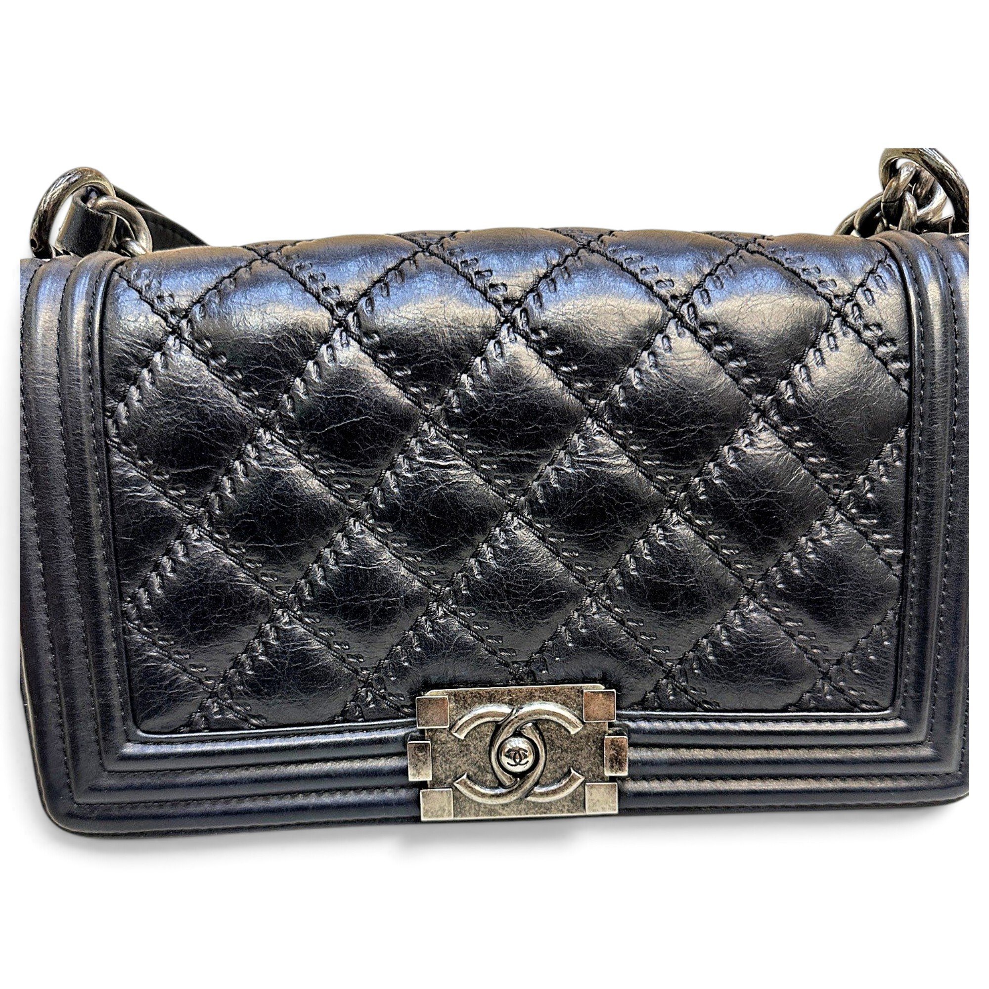 Boy leather crossbody bag