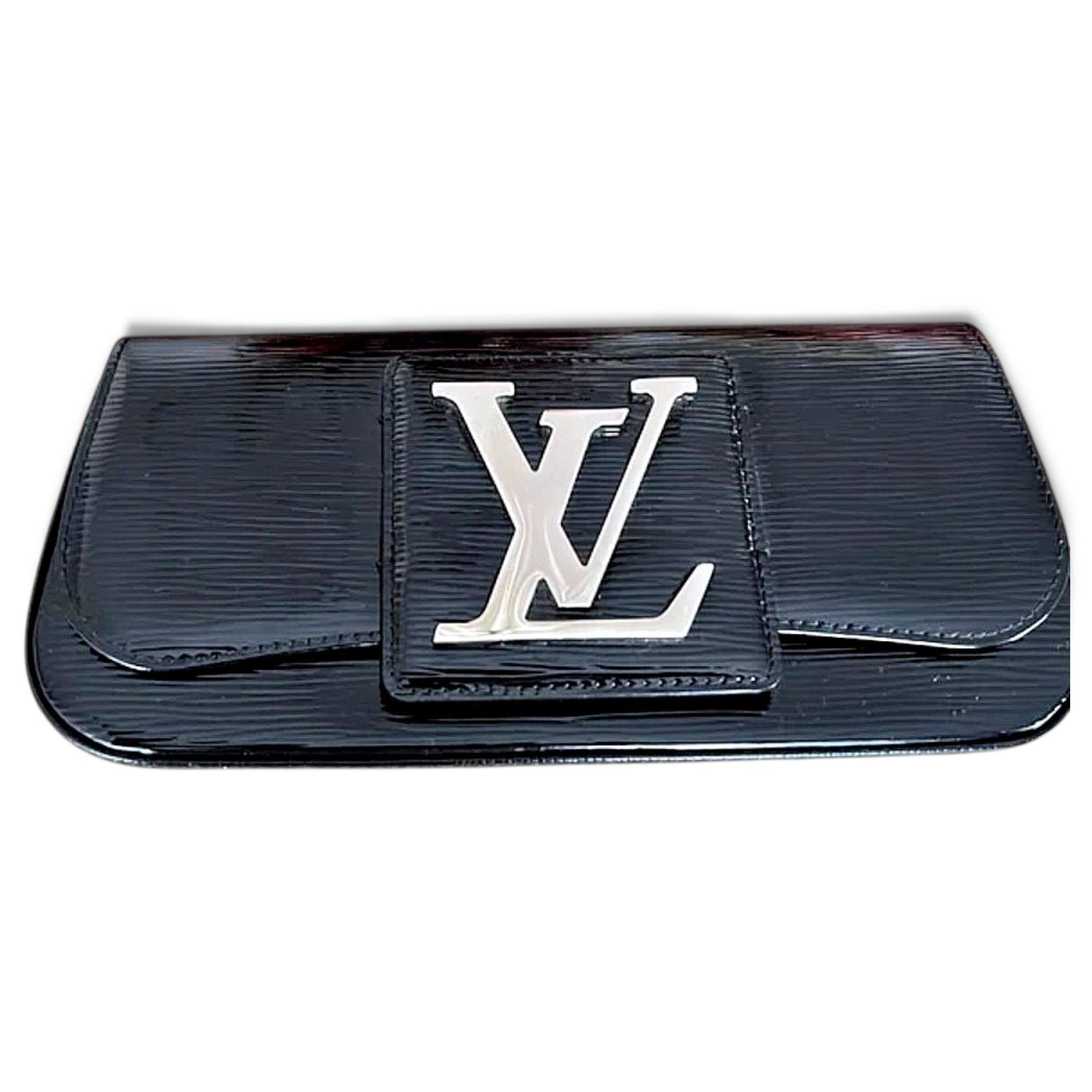 Leather clutch bag
