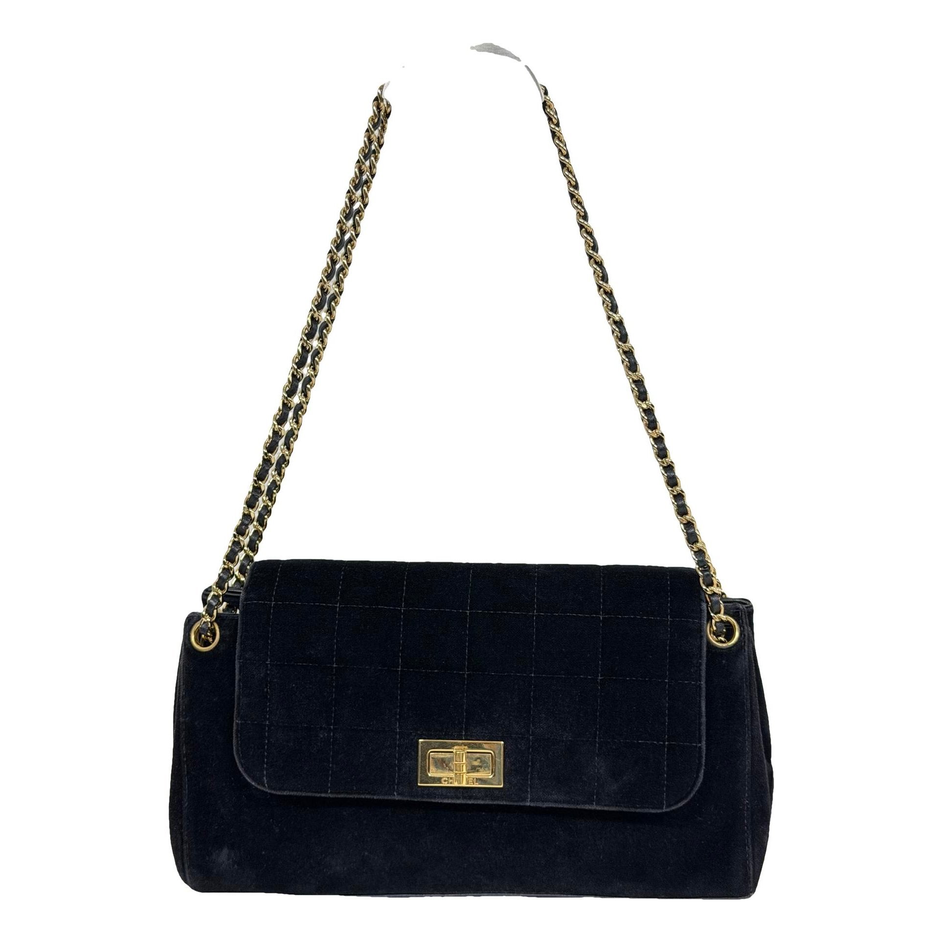 2.55 velvet handbag