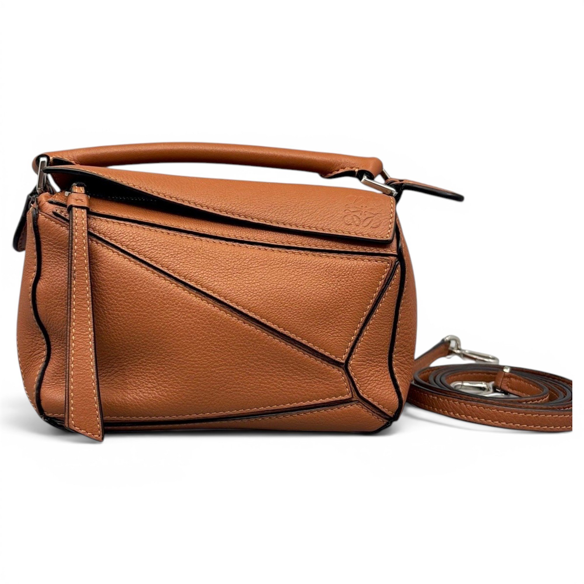 Puzzle leather mini bag