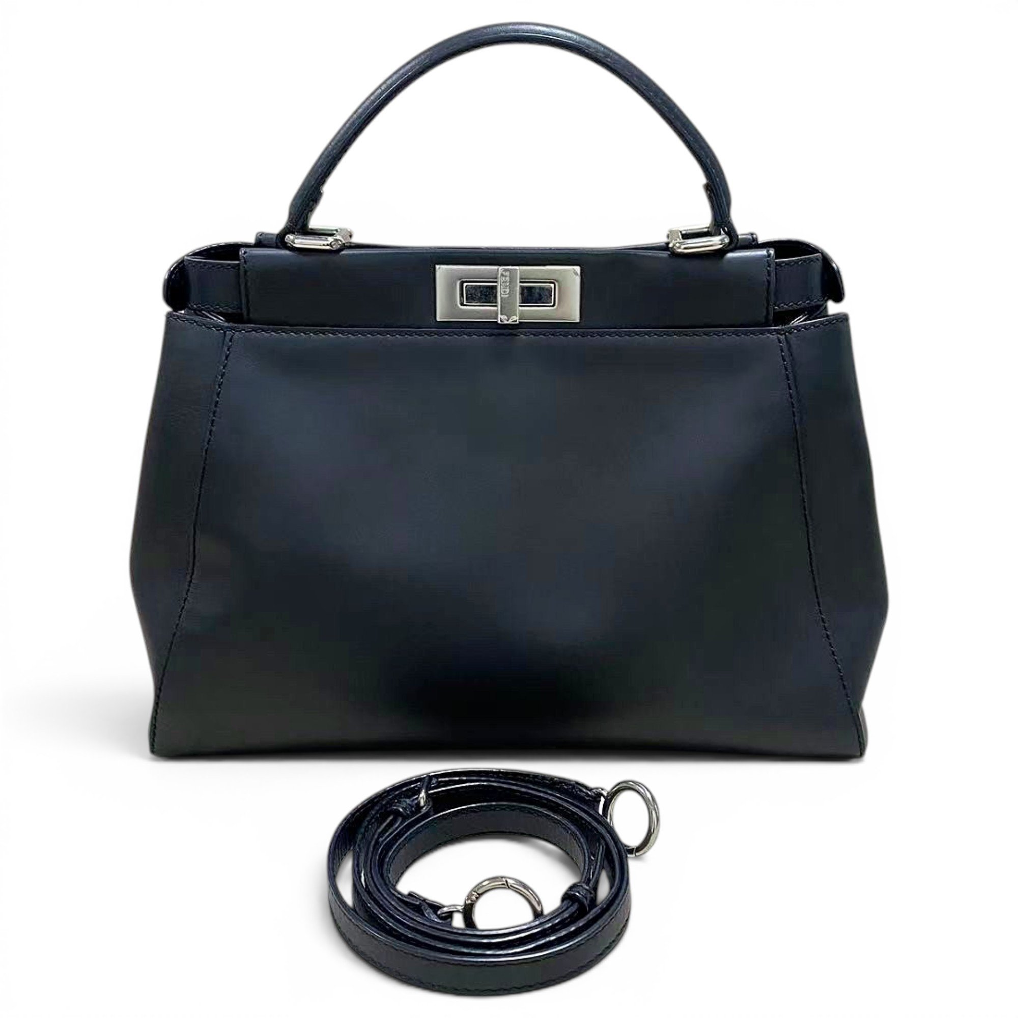 Peekaboo leather handbag