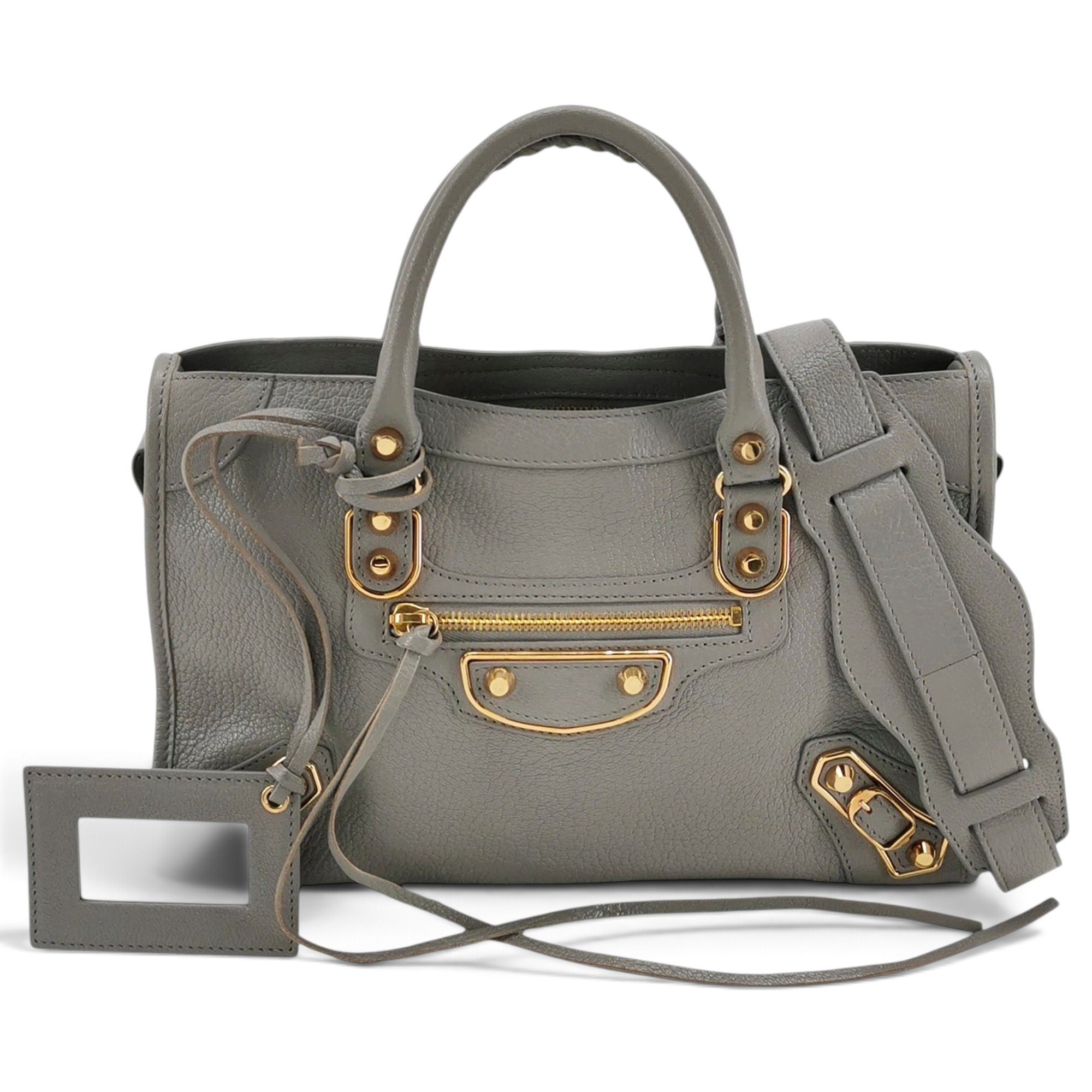 Balenciaga Classic Metalic leather handbag
