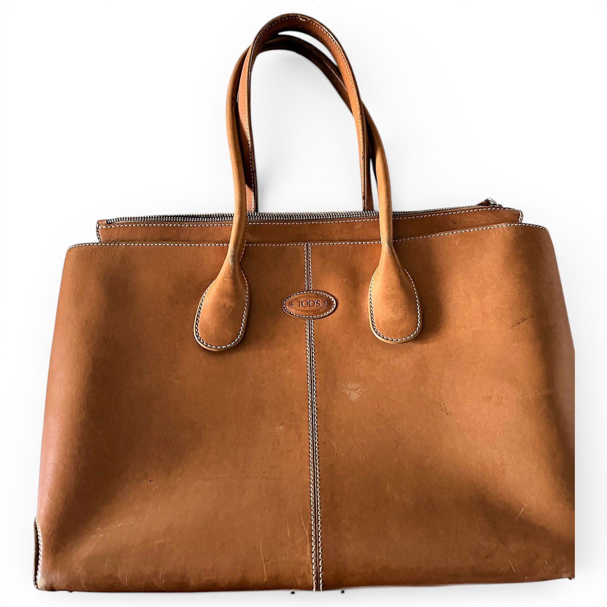 Leather tote