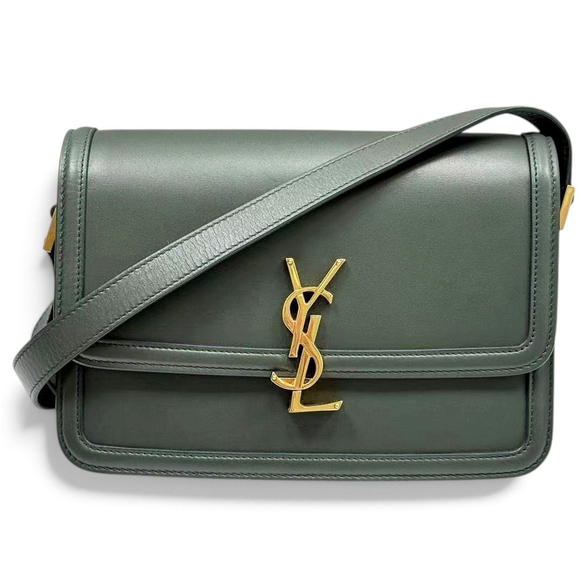 Solférino leather handbag