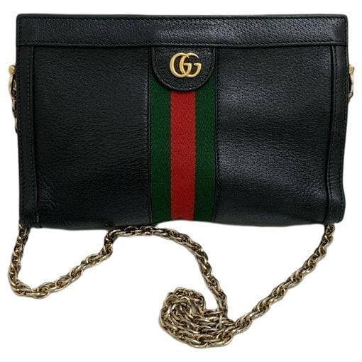 Ophidia Chain leather handbag