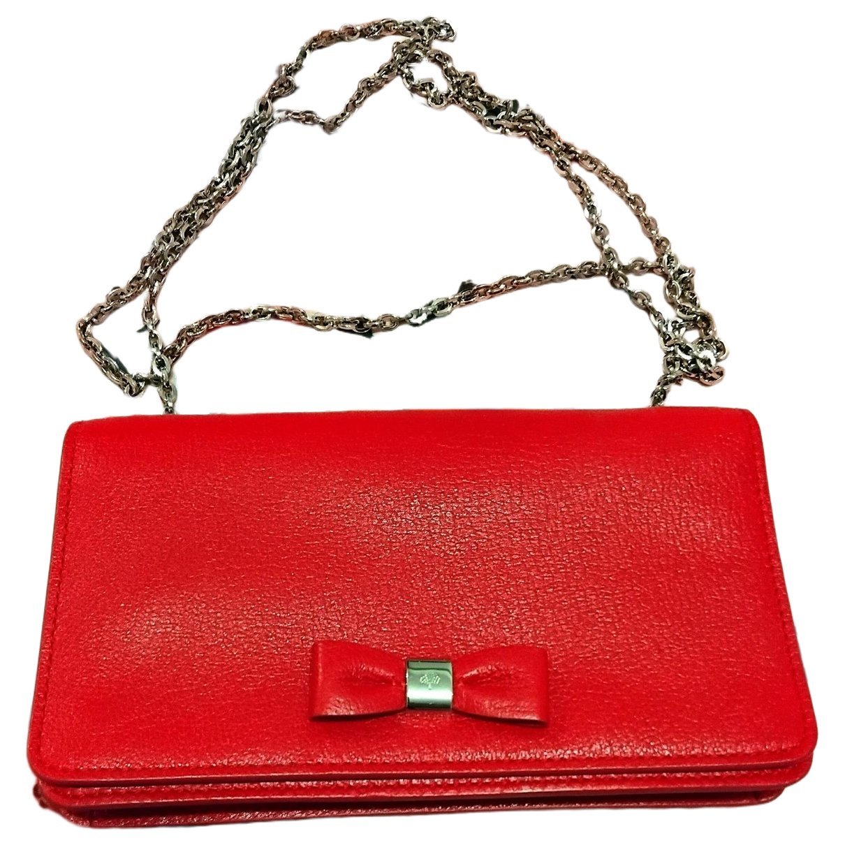 Leather clutch bag