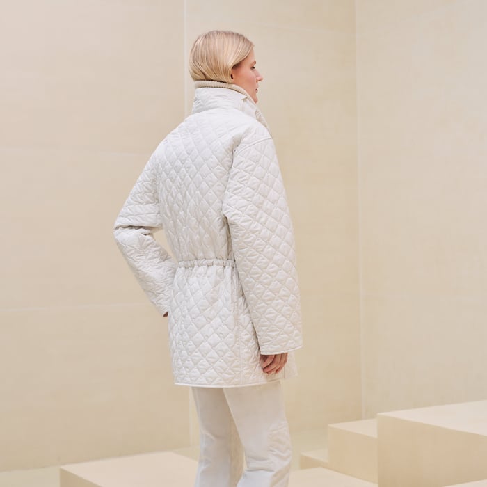Blanc Nacre Quilted Jacket