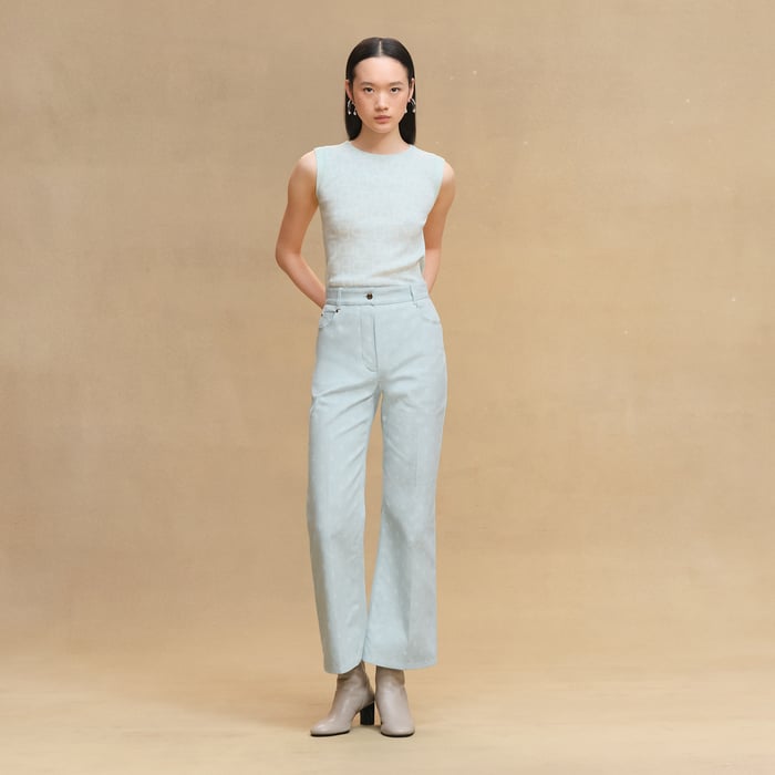 Vert Embrun "Chaine d'Ancre" Bootcut Pants