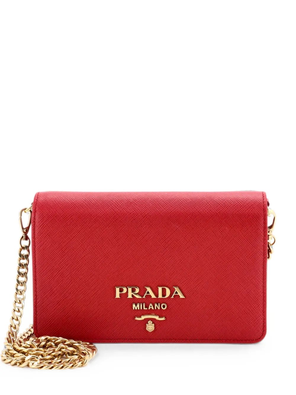 Chain Wallet Saffiano Leather crossbody bag