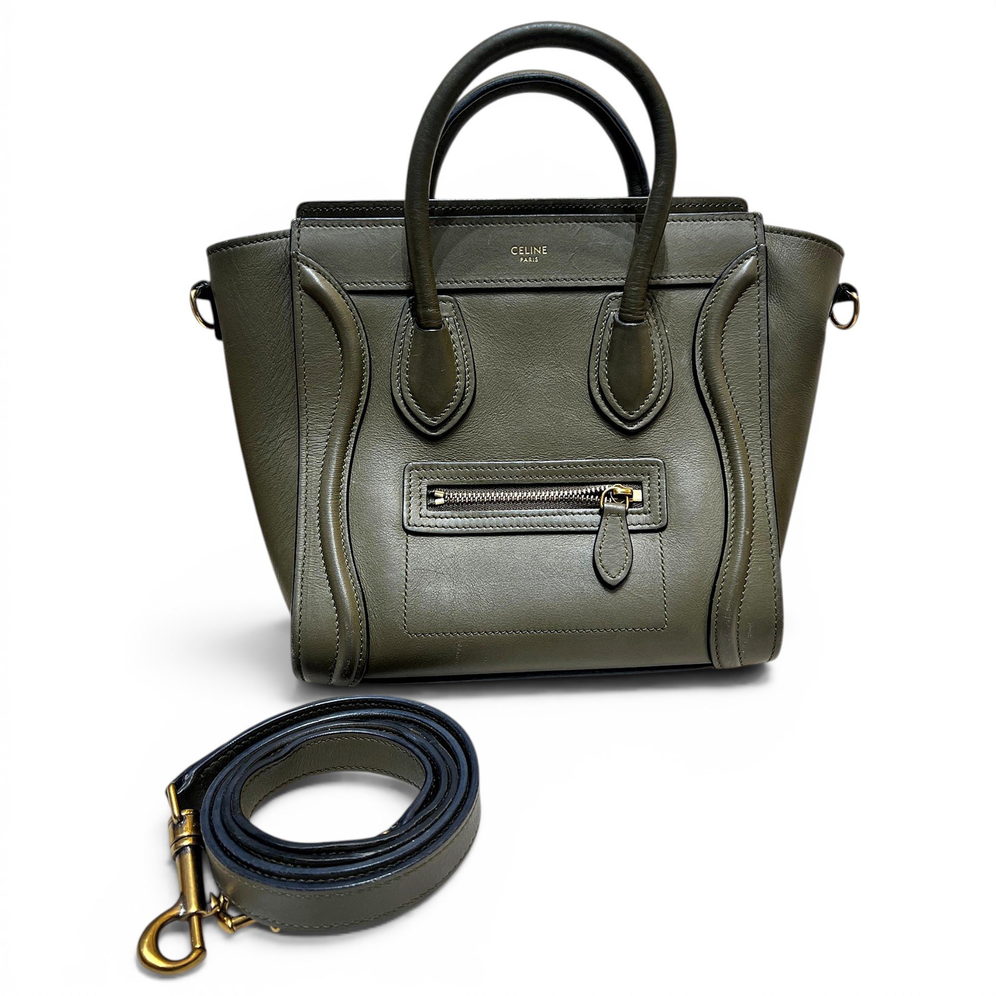 Nano Luggage leather handbag