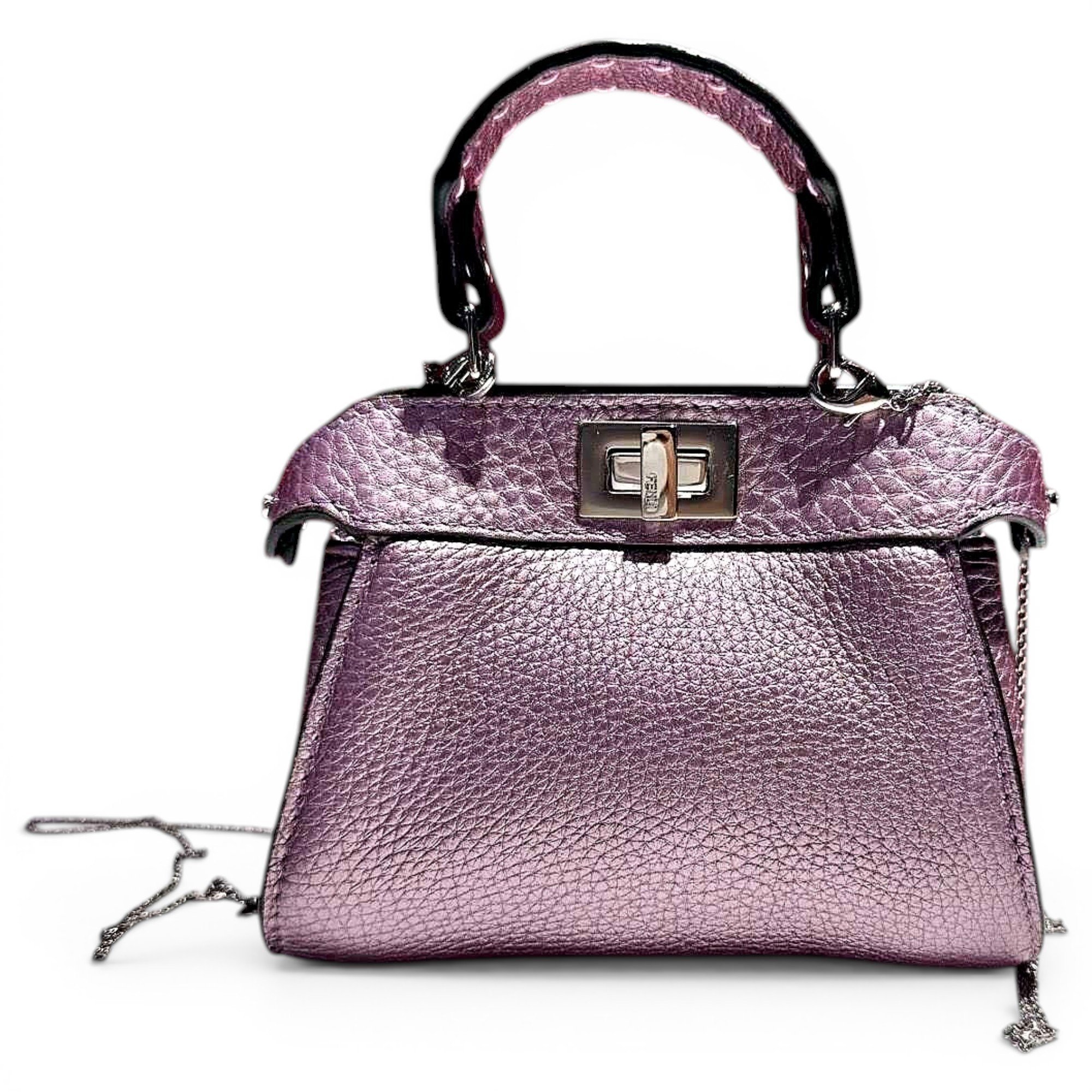 Peekaboo leather handbag