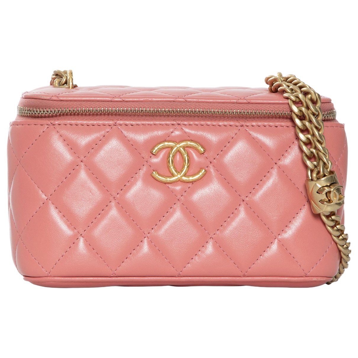 Vanity leather crossbody bag