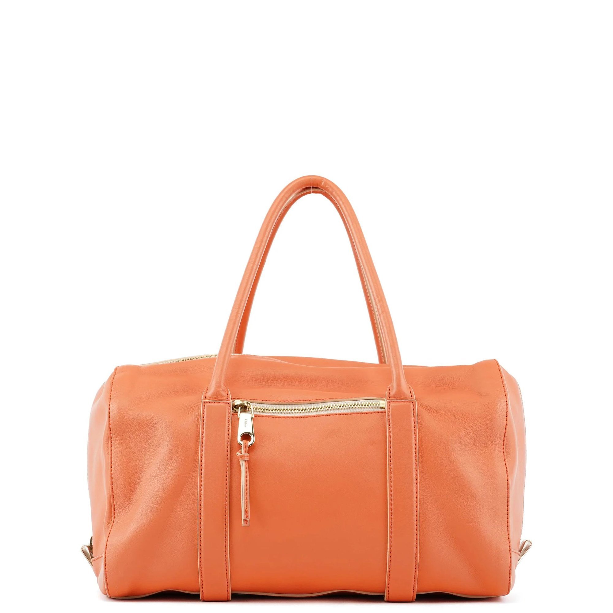 Madeleine leather bowling bag