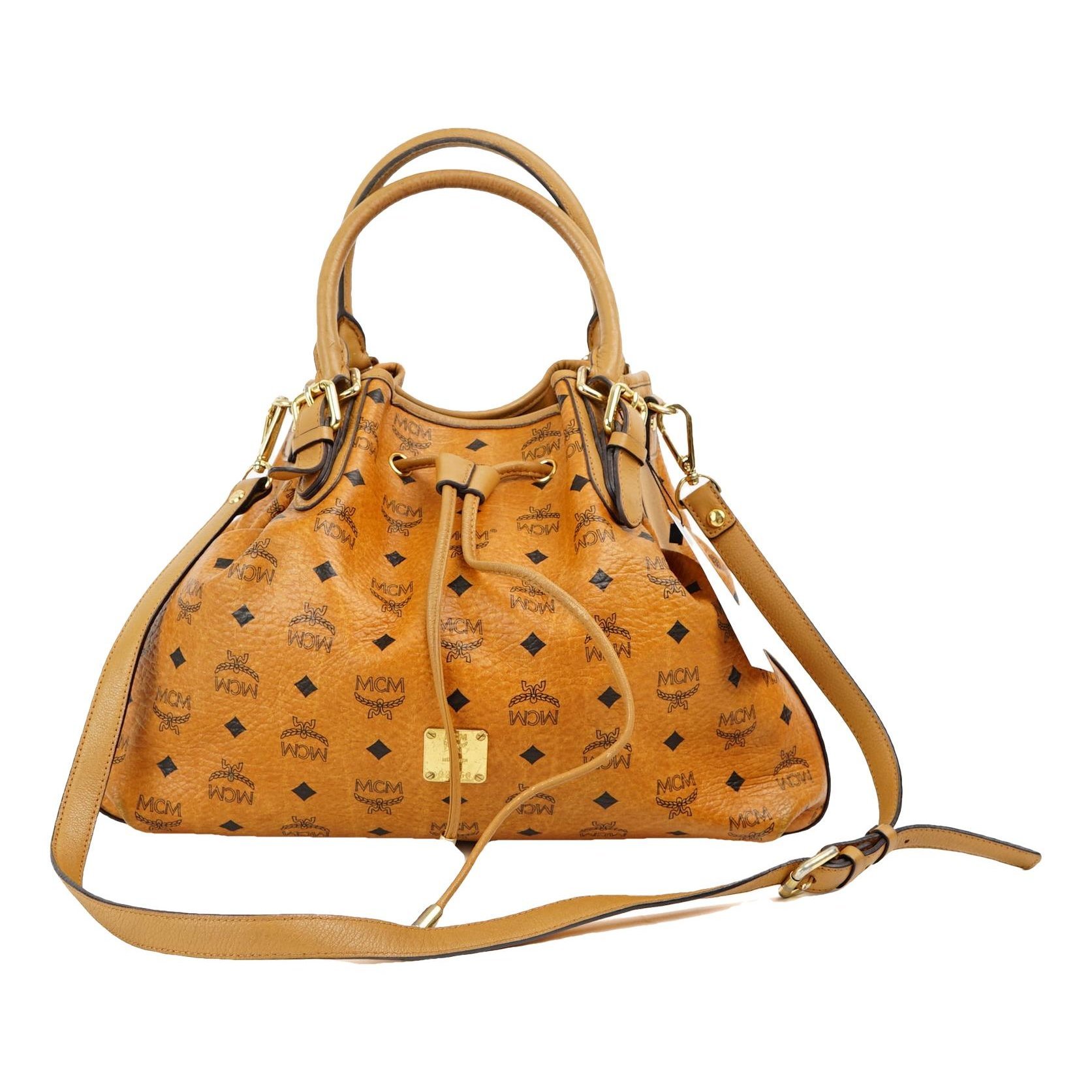 Heritage Drawstring leather handbag