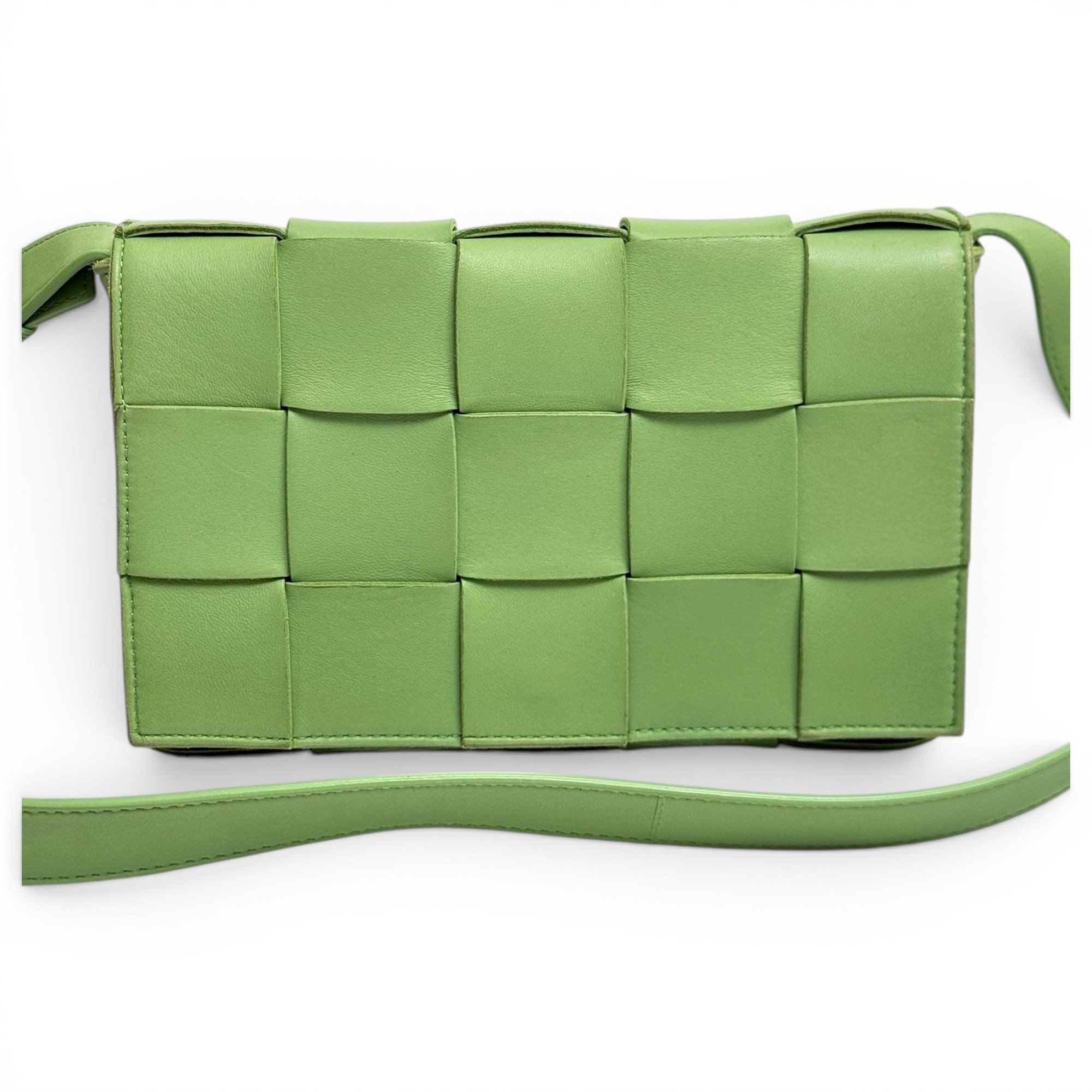 Cassette leather crossbody bag