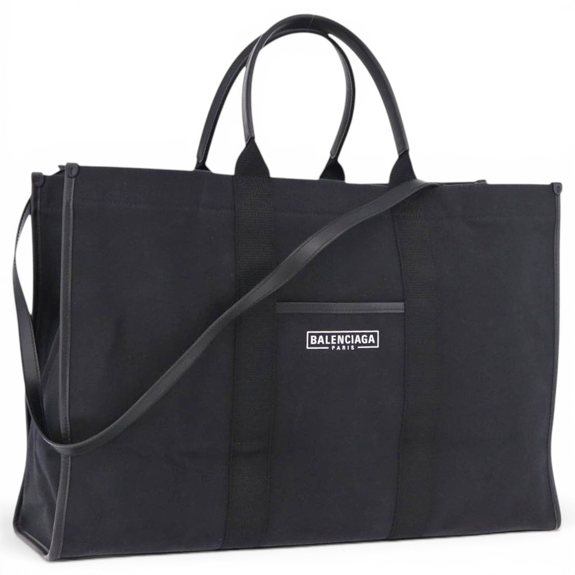 B leather handbag