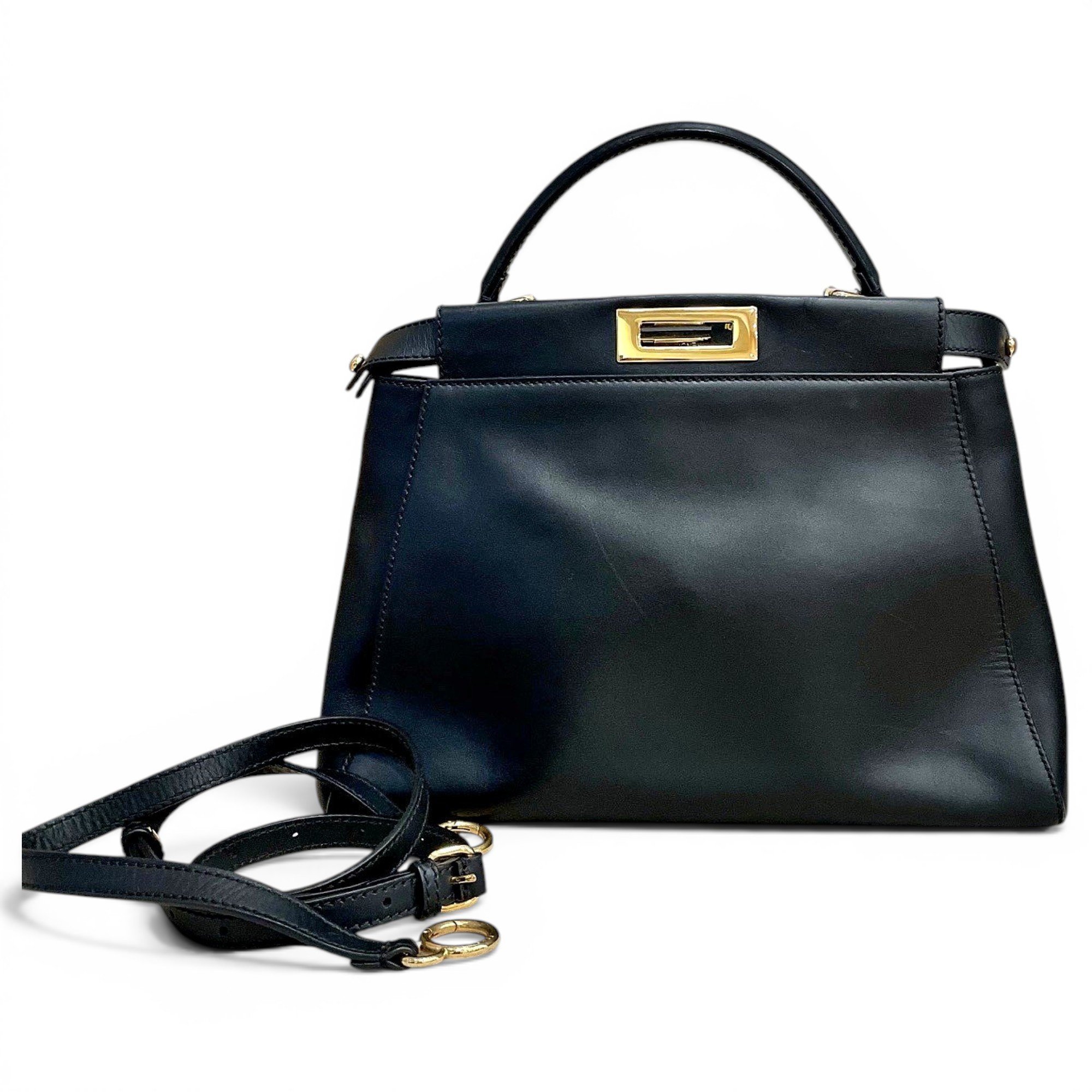 Peekaboo leather handbag