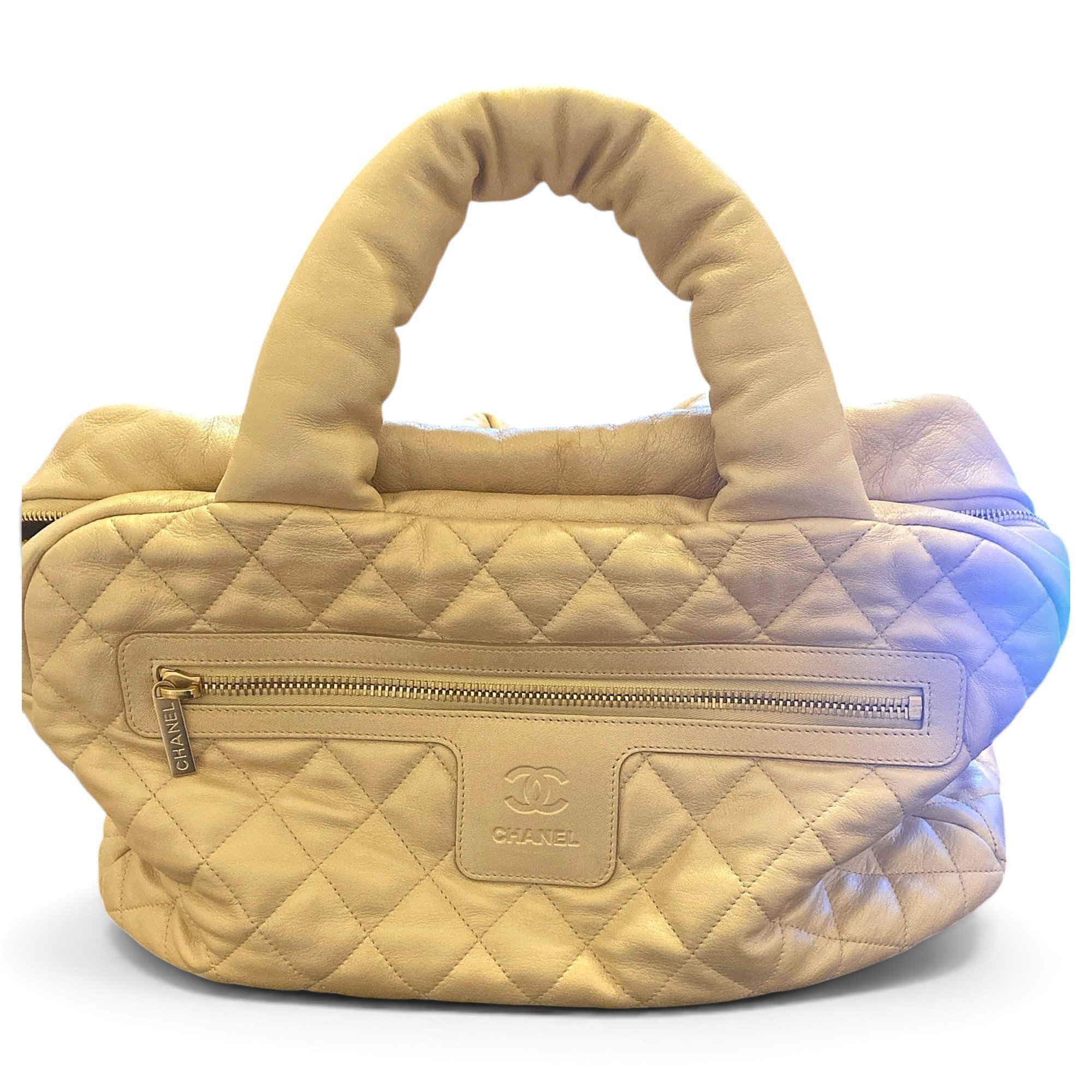 Cocoon leather handbag