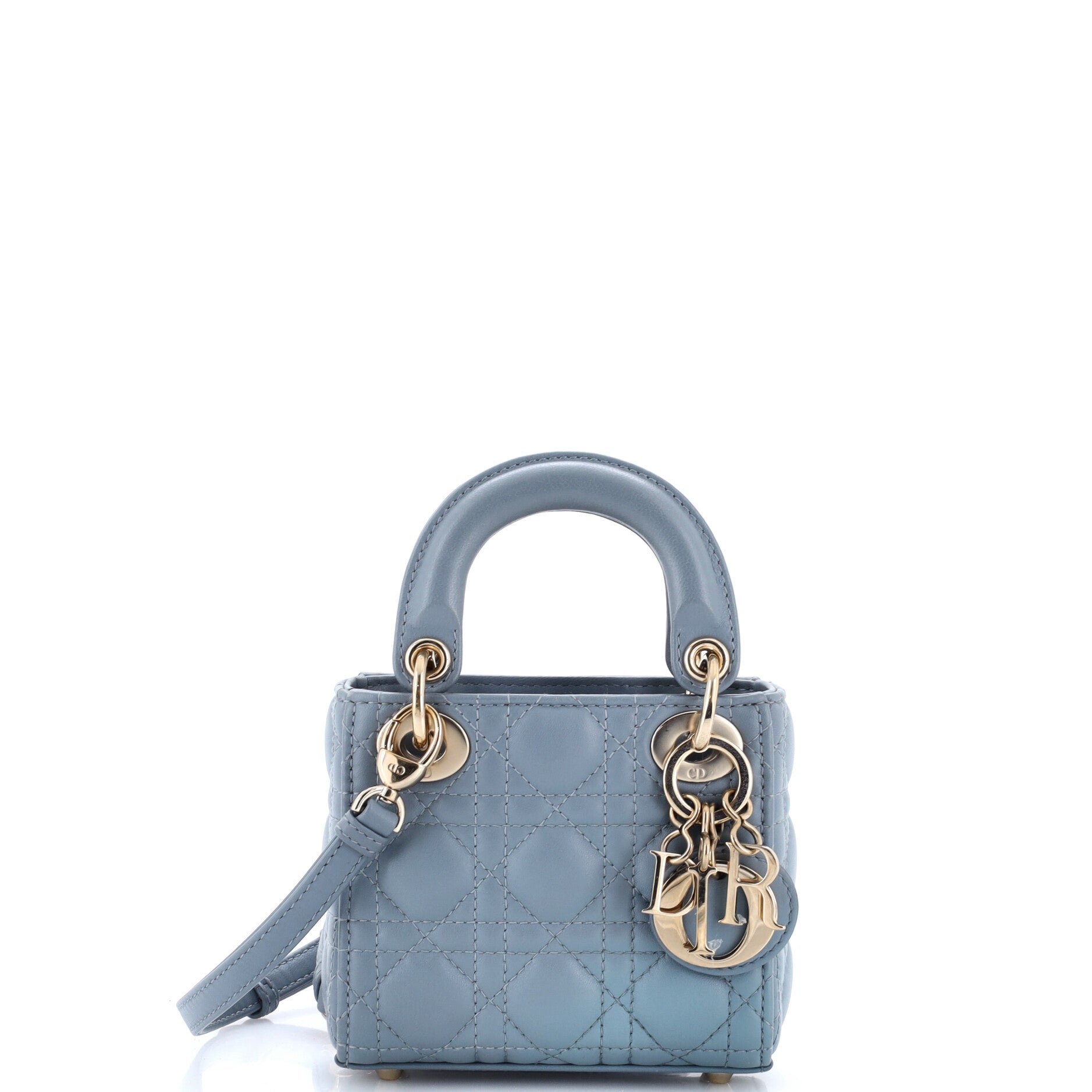 Lady Dior Bag Cannage Quilt Lambskin Micro