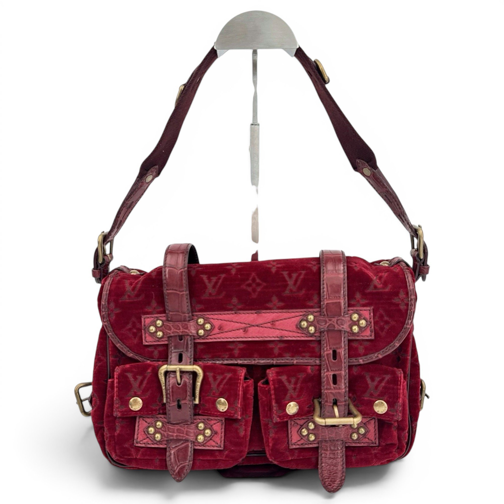 Velvet handbag