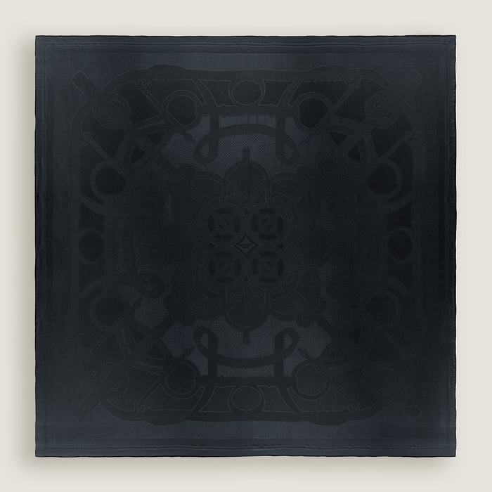 Bleu Noir Eperon d'Or Scarf 135