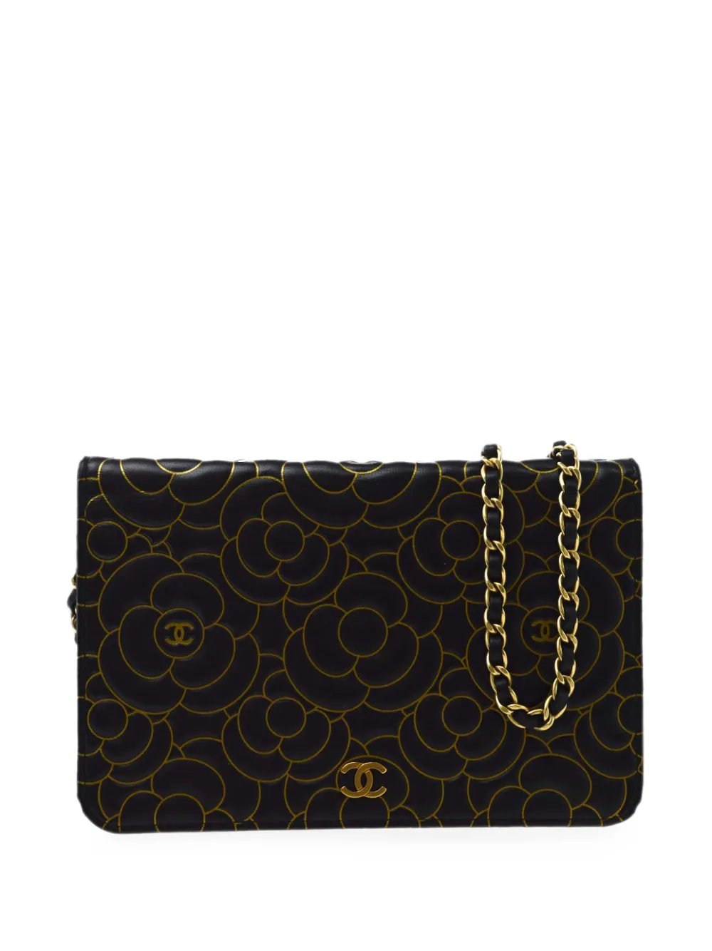 2015 Camellia Wallet on Chain clutch bag