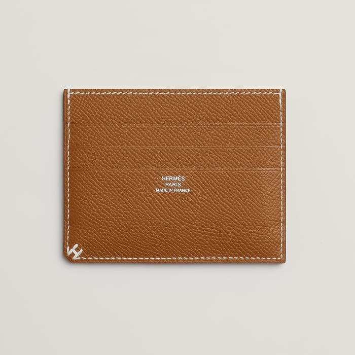Gold H Sellier Card Holder