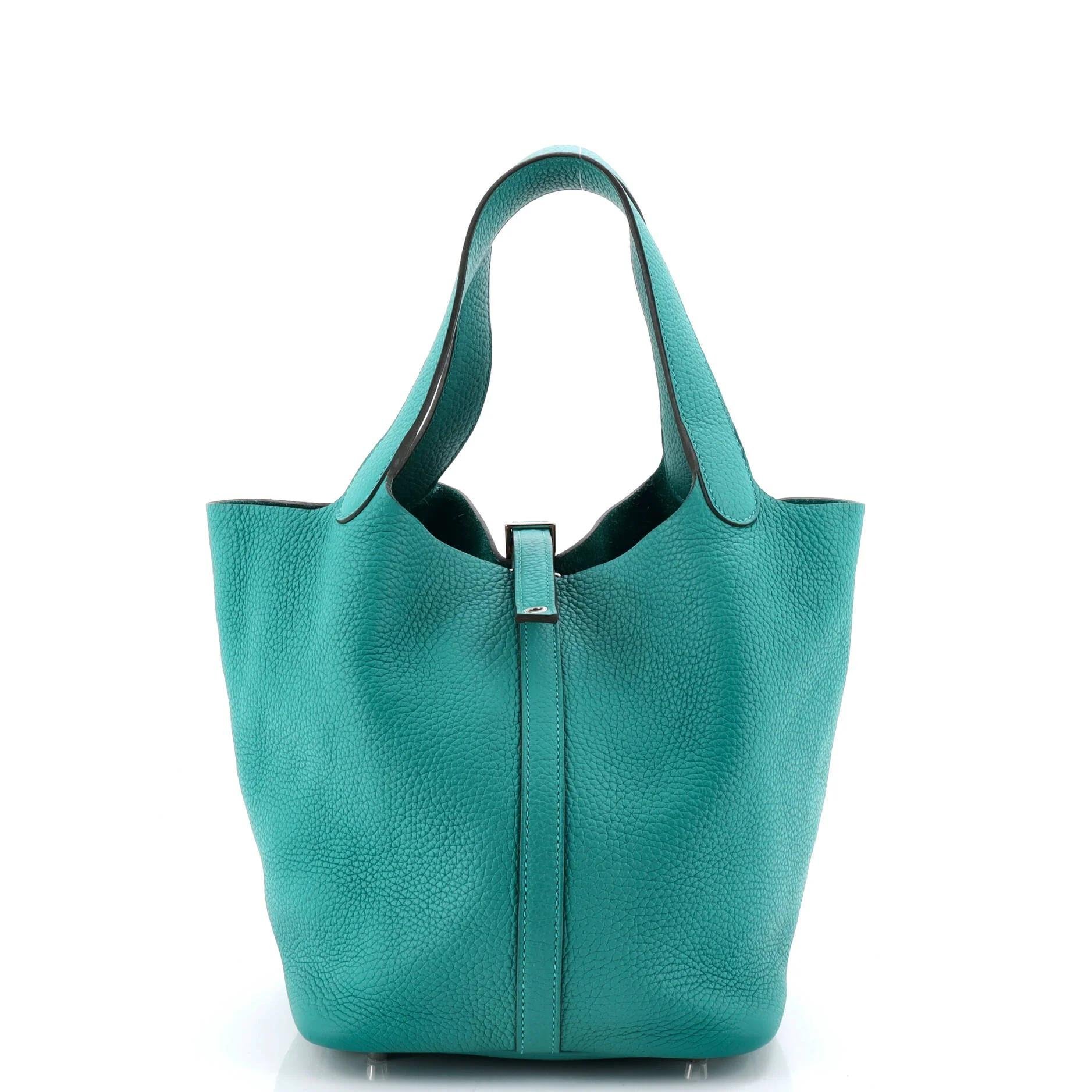 Picotin leather handbag