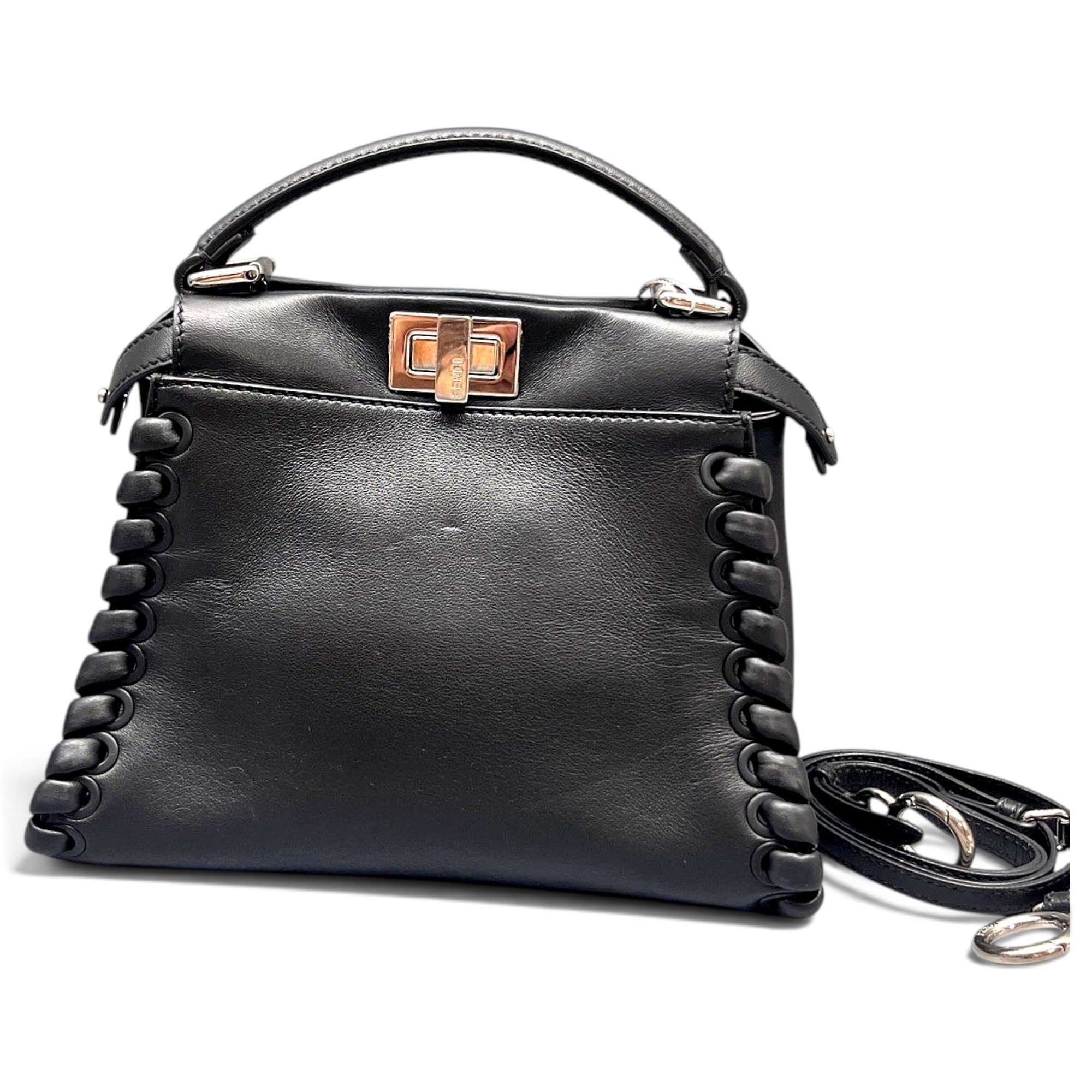 Peekaboo leather handbag