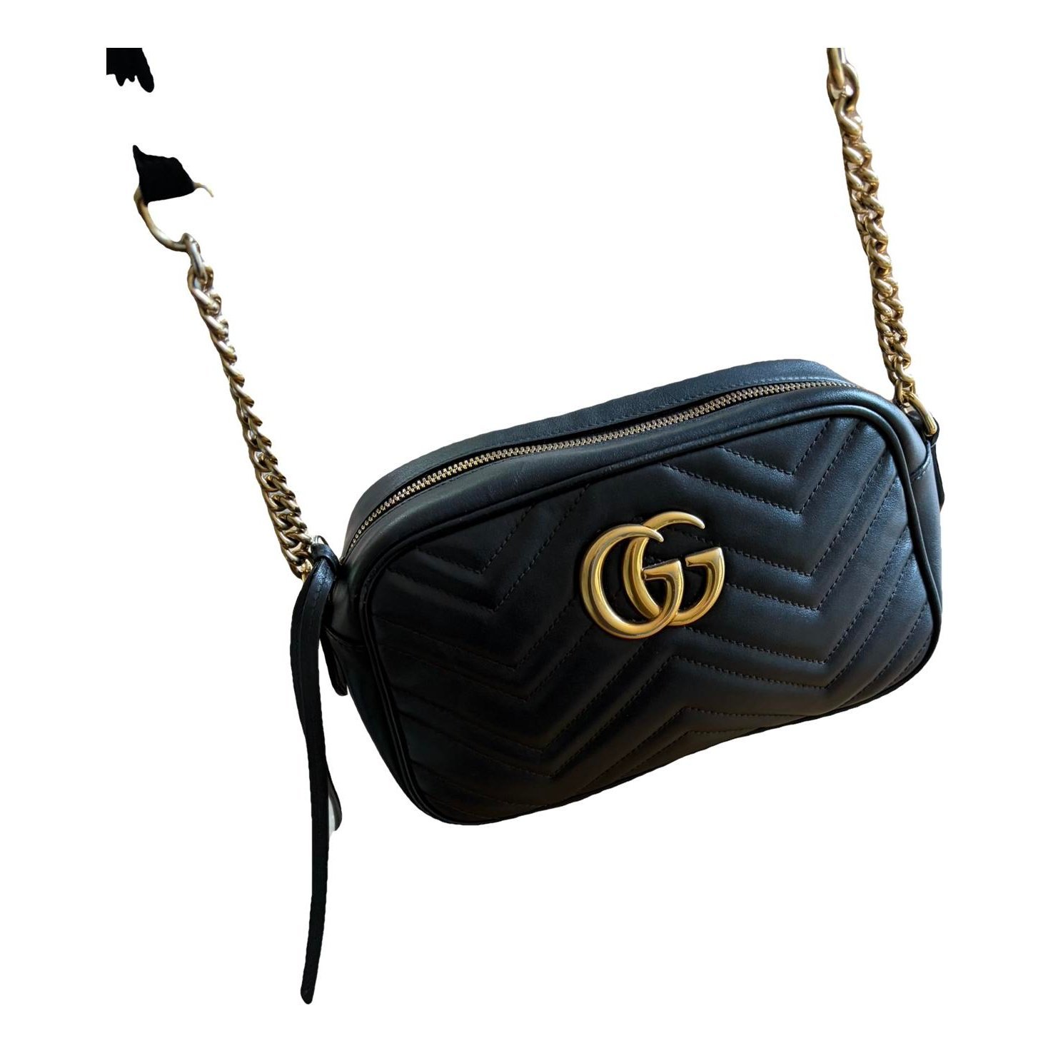 GG Marmont Triple zip leather crossbody bag