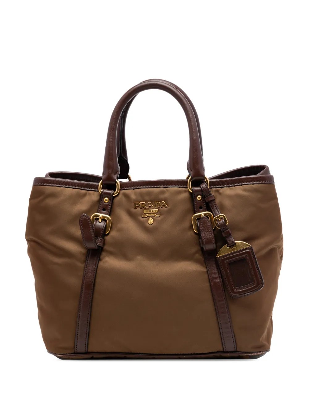 Prada 2019-2026 Vitello Daino Trimmed Tessuto satchel