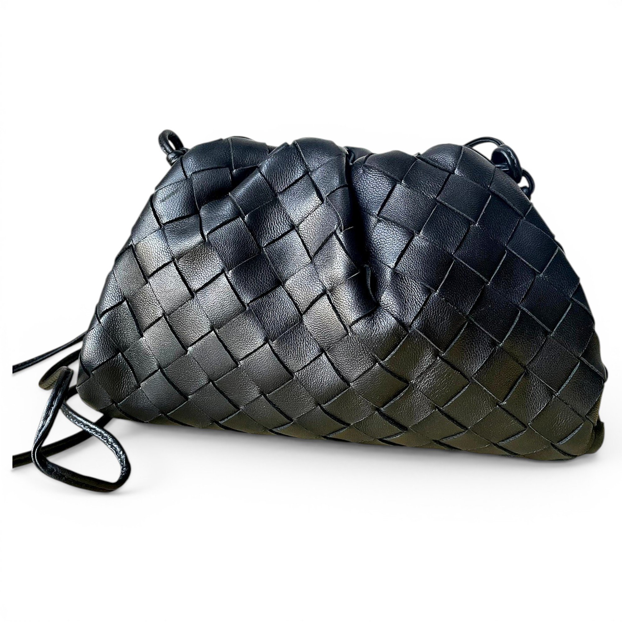 Pouch leather handbag