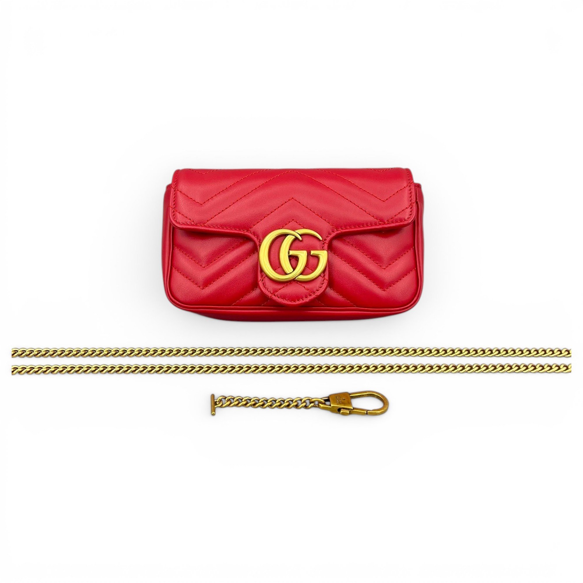 GG Marmont Chain Flap leather crossbody bag