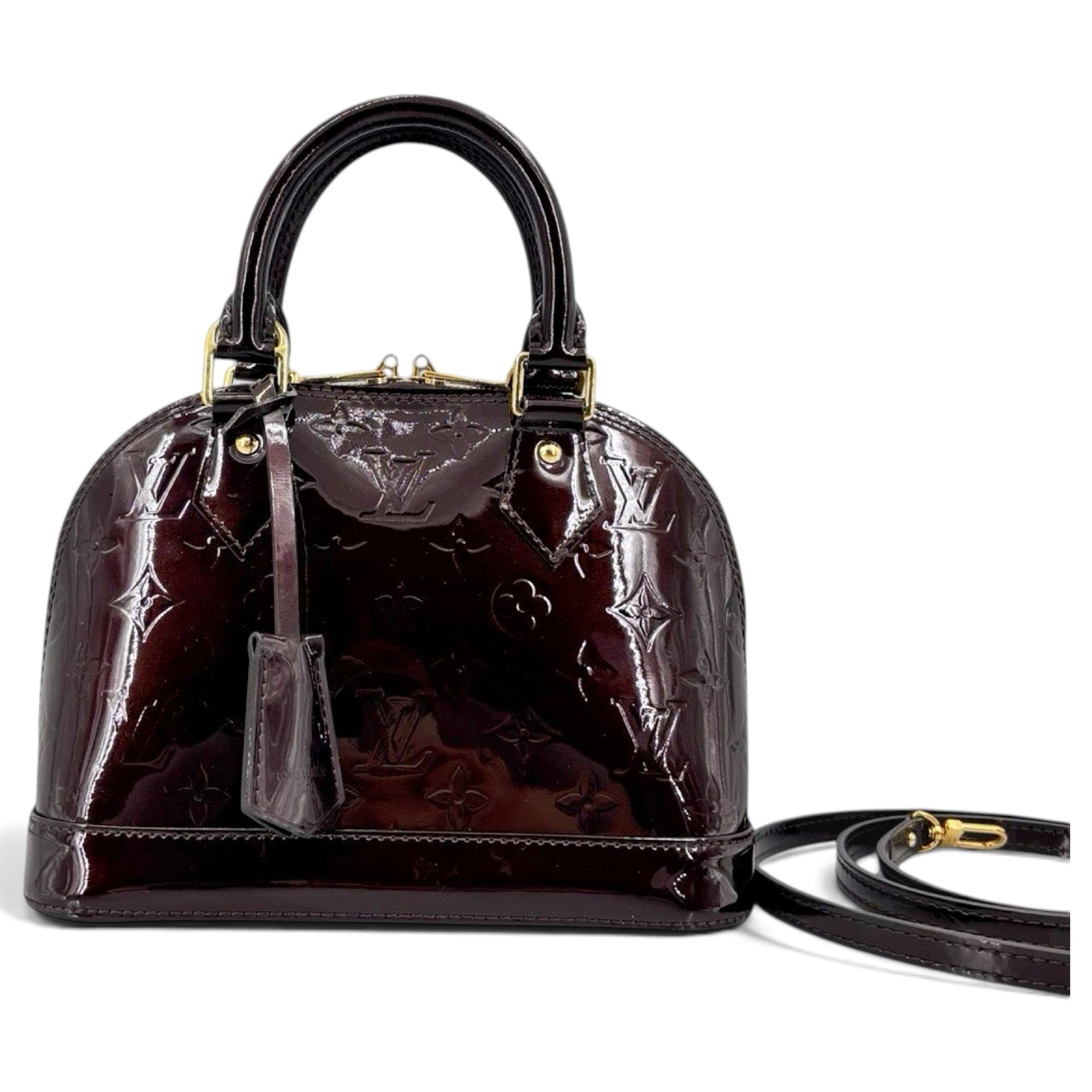 Alma BB patent leather handbag