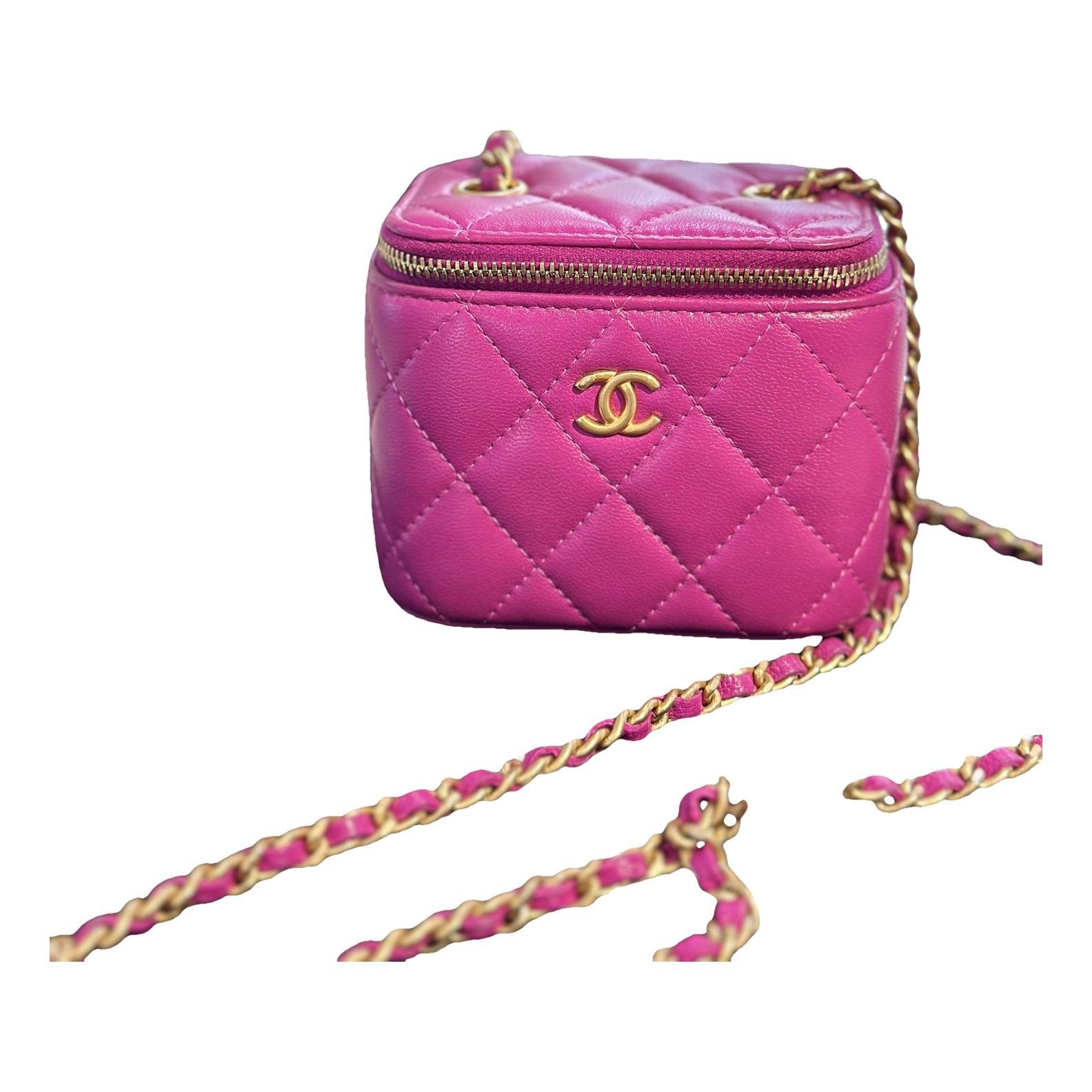 Vanity leather handbag