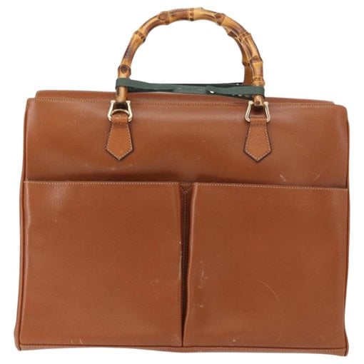 Bamboo leather handbag
