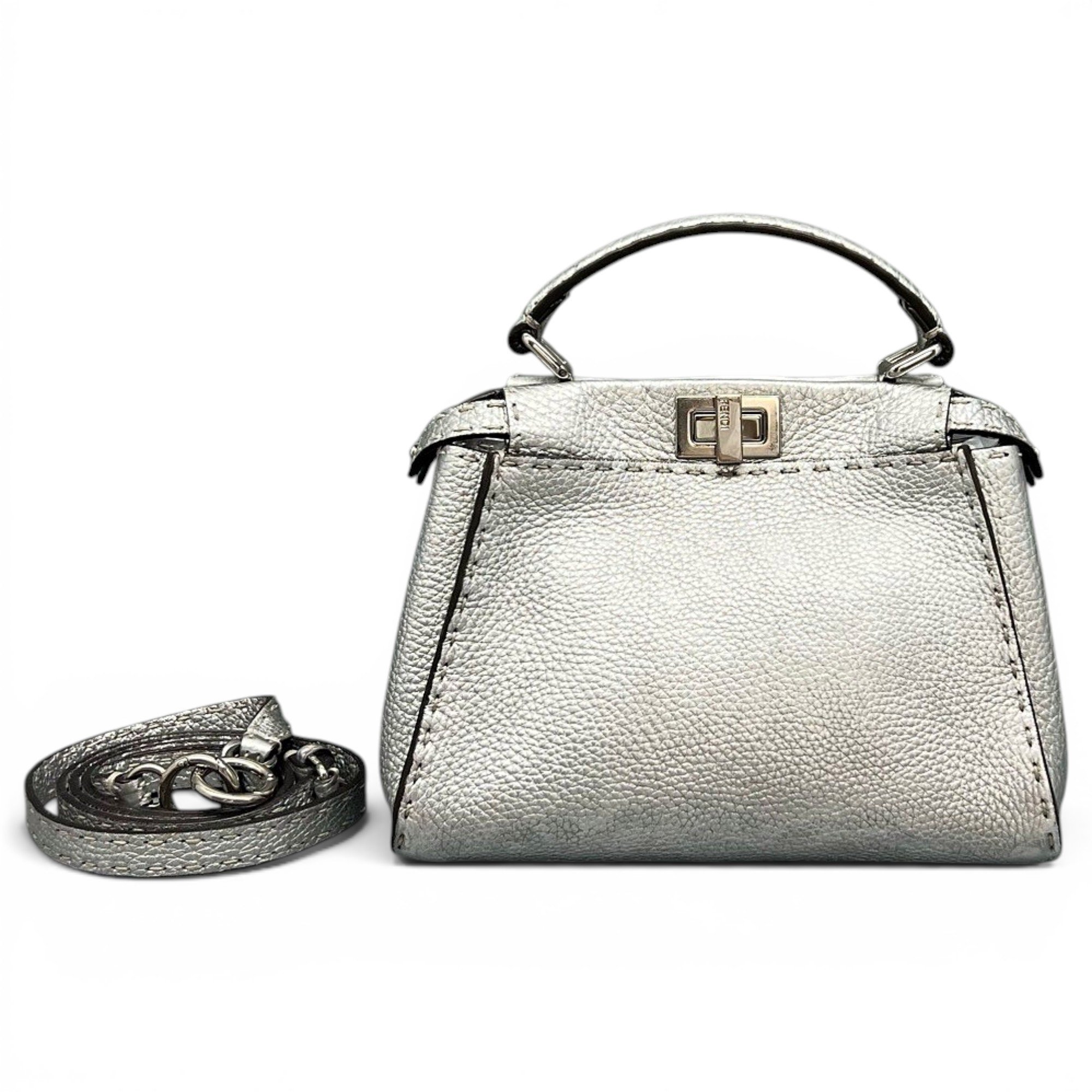 Peekaboo leather handbag
