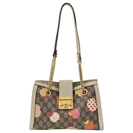 Padlock leather handbag