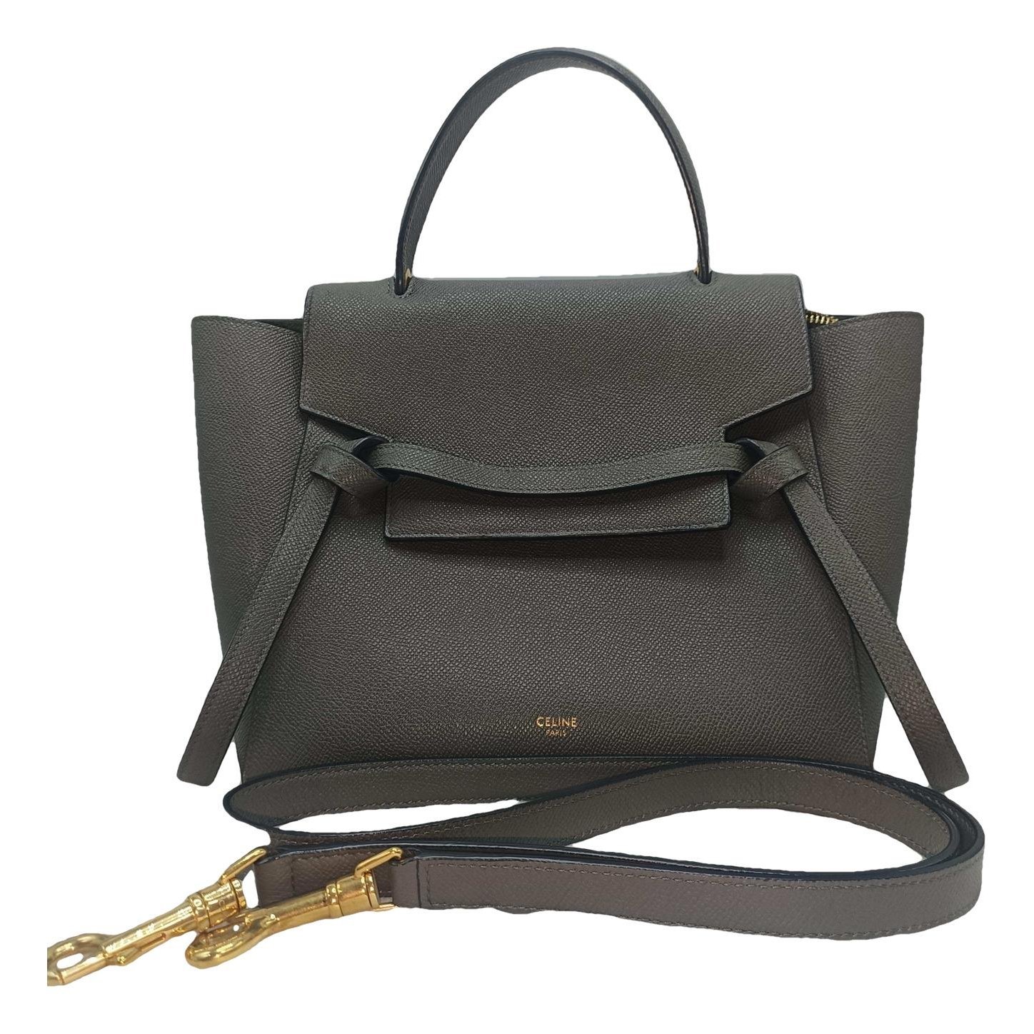 Belt leather handbag