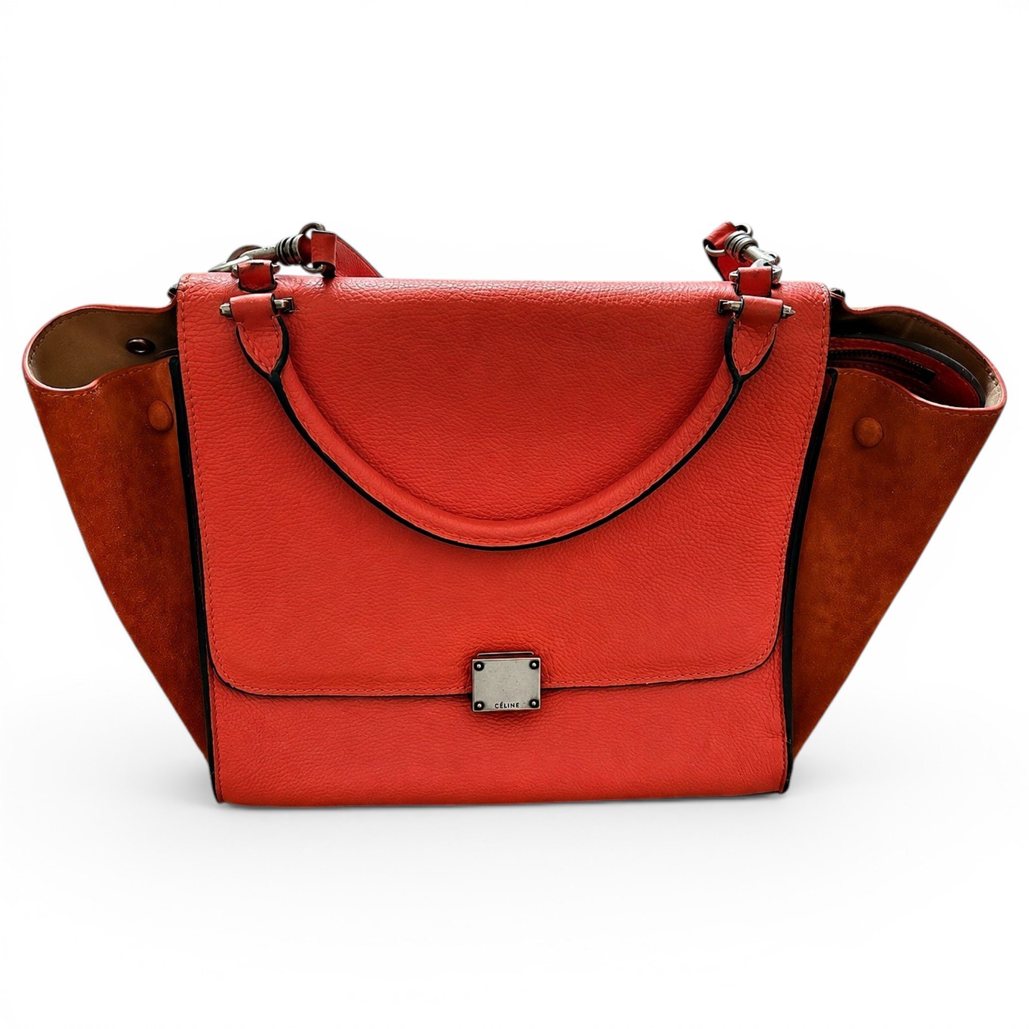 Celine Trapèze leather handbag