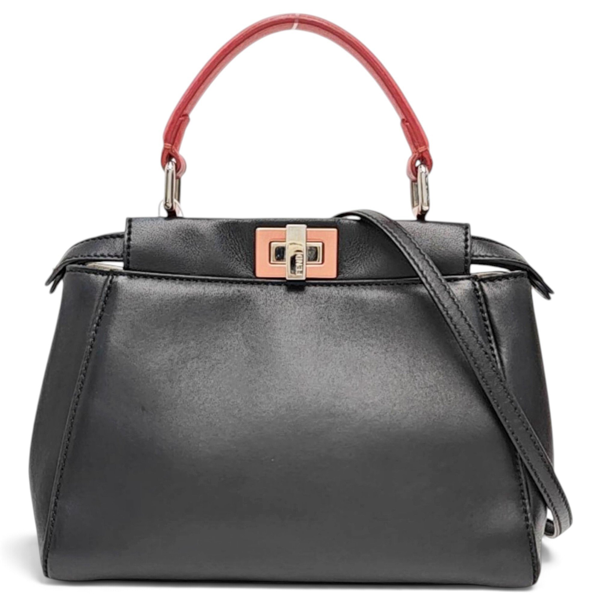 Peekaboo leather handbag