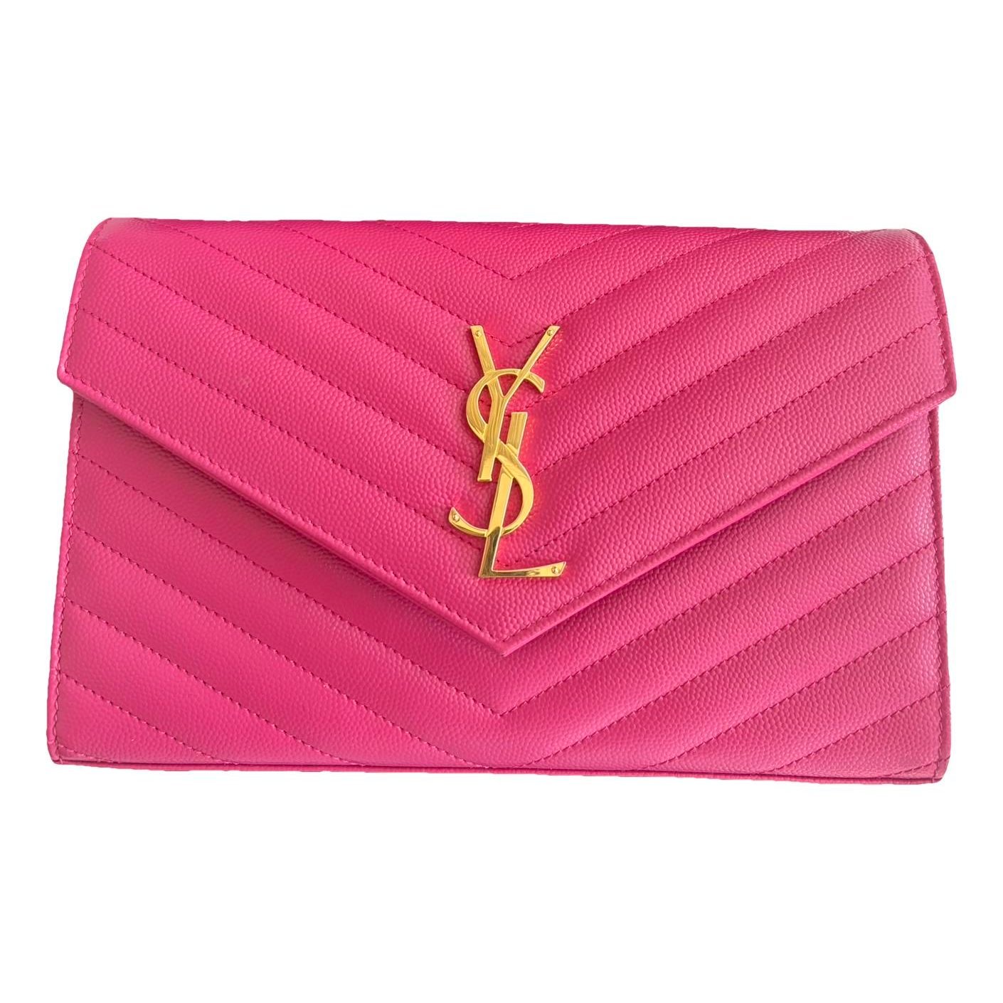 Portefeuille enveloppe leather crossbody bag