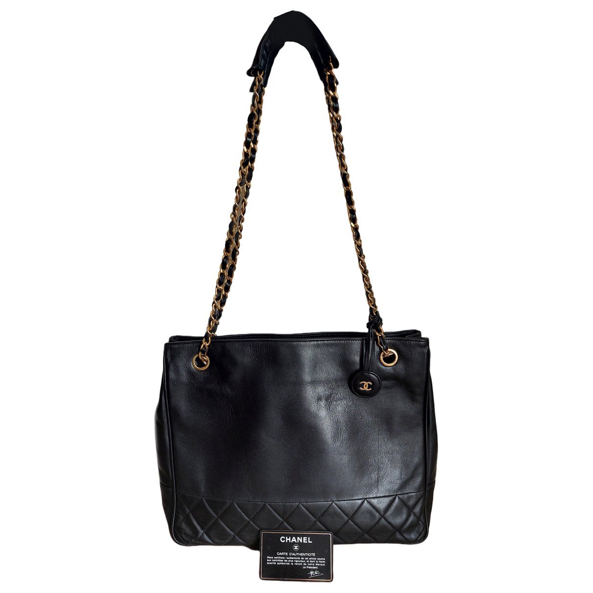 Grand shopping leather tote