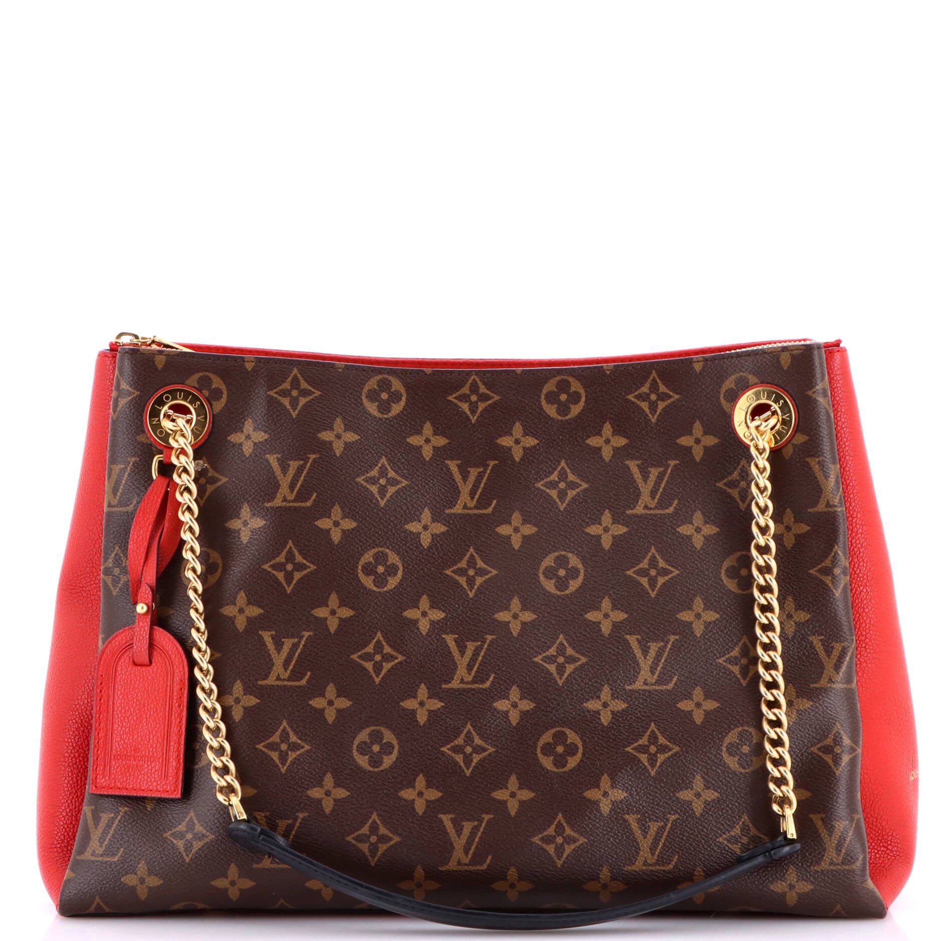 Surene Handbag Monogram Canvas with Leather MM