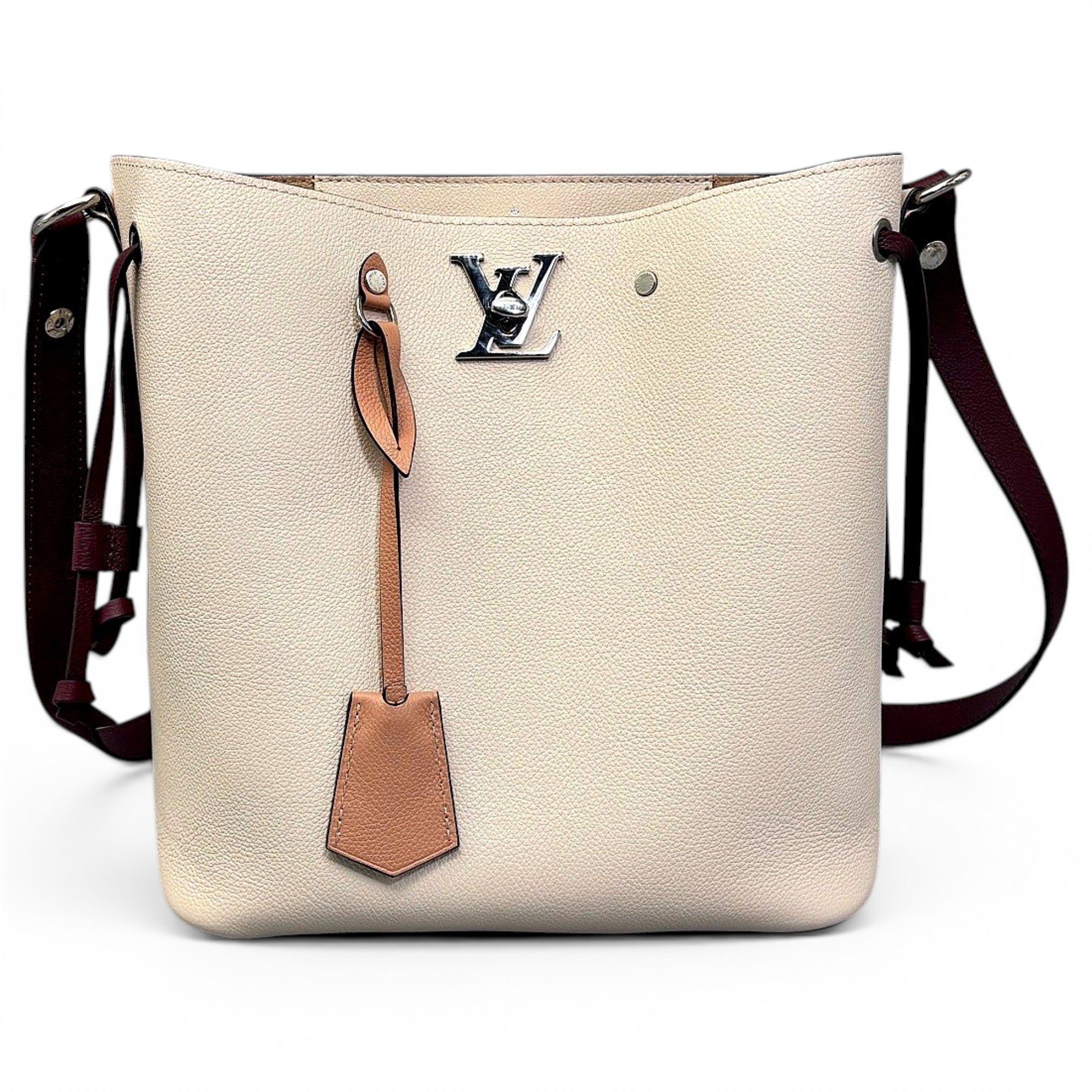 Lockme Bucket leather handbag
