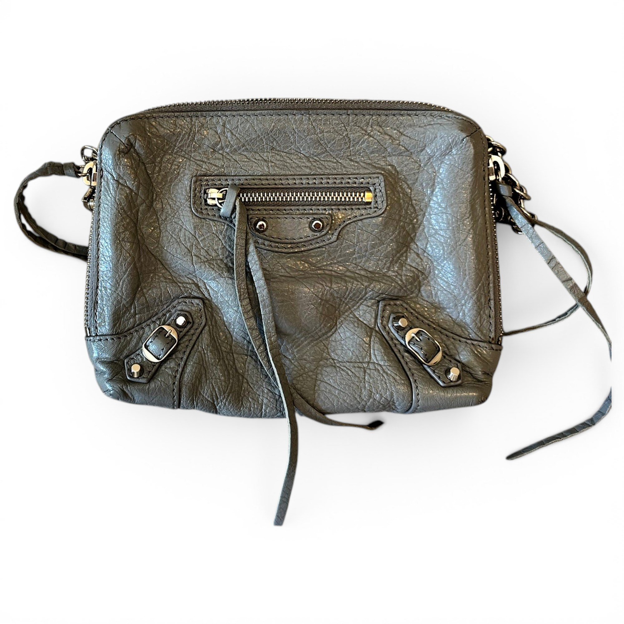 Balenciaga BB Reporter leather crossbody bag